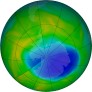 Antarctic ozone map for 2024-11-17